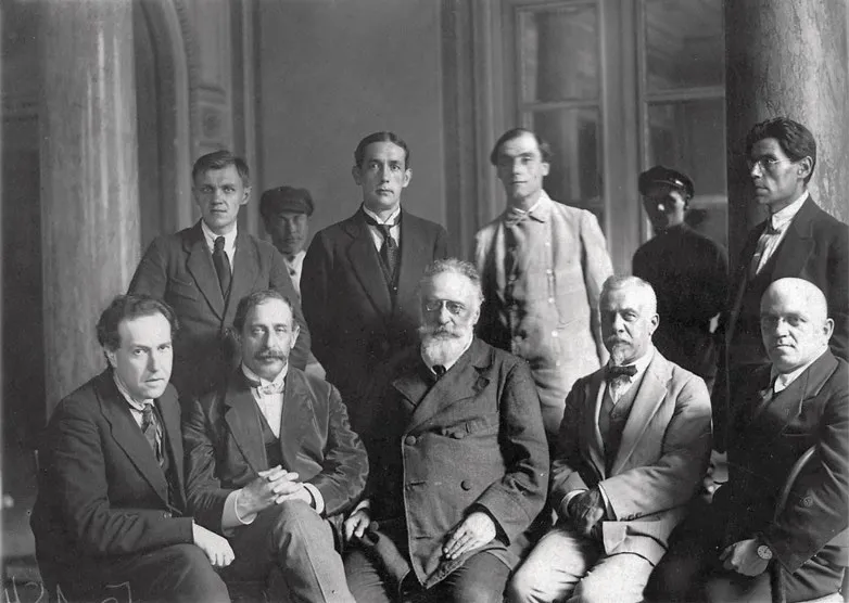 Группа адвокатов на Петроградском процессе