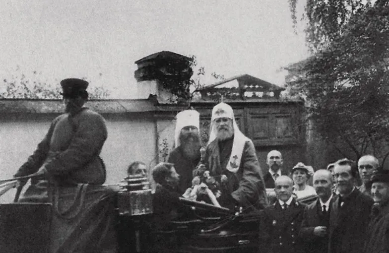 Патриарх Тихон в Петрограде 1918 г. Крестный ход